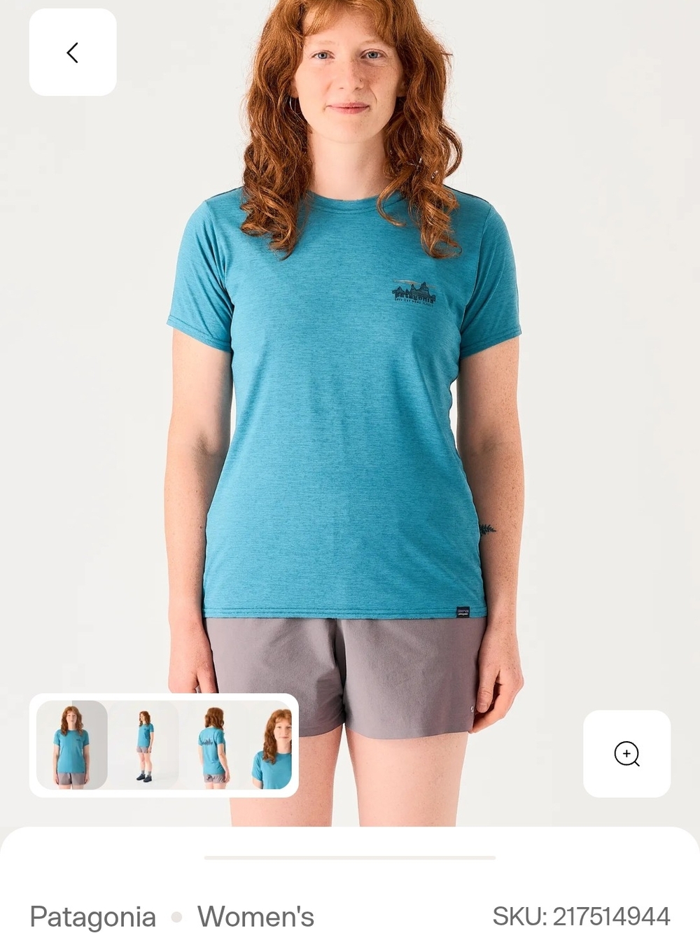 Patagonia Cap Cool Daily Graphic Save Our Home Planet Womens Small  Tee